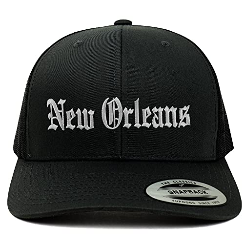 Trendy Apparel Shop New Orleans Old English 6 Panel Trucker Mesh Cap