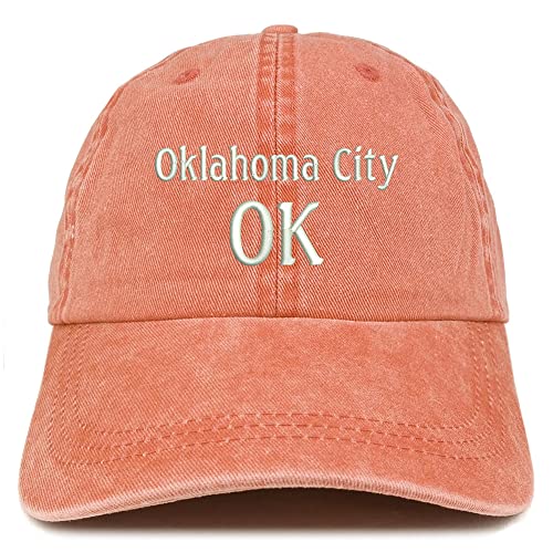 Trendy Apparel Shop Oklahoma City OK Embroidered Pigment Dyed Washed Baseball Cap