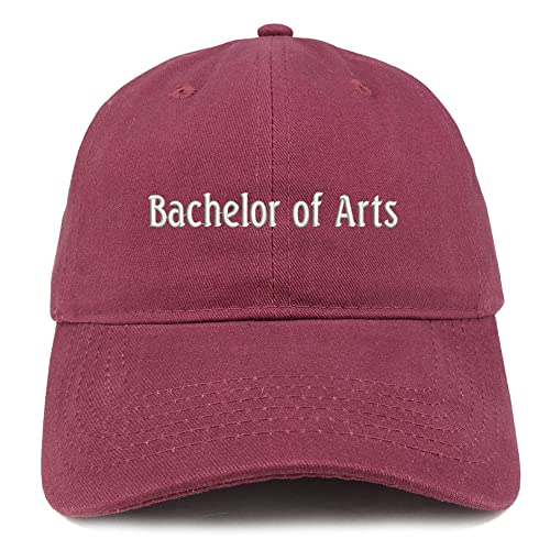 Trendy Apparel Shop Bachelor of Arts Low Profile Soft Cotton Baseball Cap