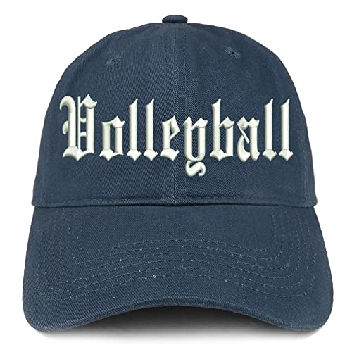 Trendy Apparel Shop Old English Volleyball Low Profile Soft Cotton Baseball Cap