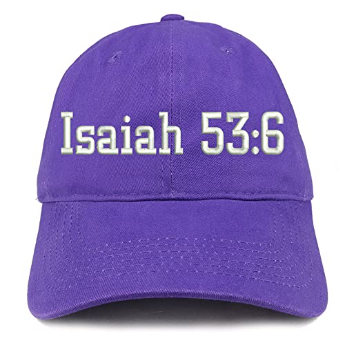 Trendy Apparel Shop Isaiah 53:6 Low Profile Soft Cotton Baseball Cap