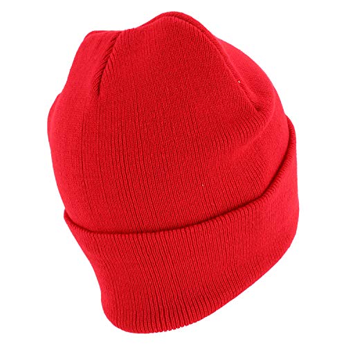 Trendy Apparel Shop Brooklyn Old English Font Embroidered Long Cuff Beanie