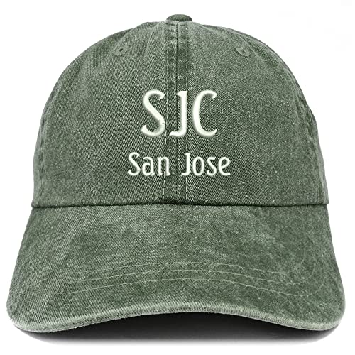 Trendy Apparel Shop SJC San Jose Embroidered Pigment Dyed Washed Baseball Cap