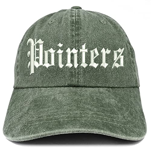 Trendy Apparel Shop Old English Pointers Washed Pigment Dyed Baseball Cap