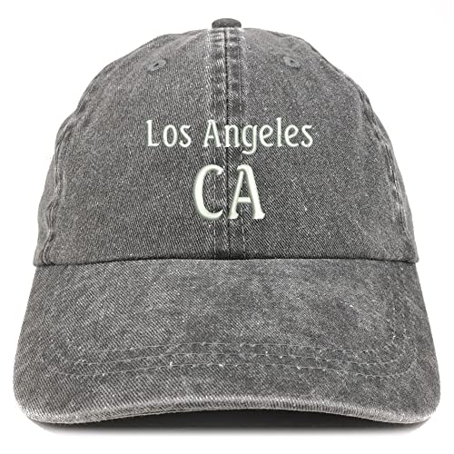 Trendy Apparel Shop Los Angeles CA Embroidered Pigment Dyed Washed Baseball Cap