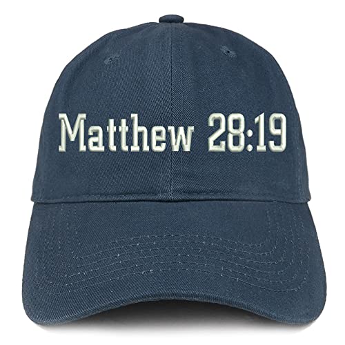 Trendy Apparel Shop Matthew 28:19 Low Profile Soft Cotton Baseball Cap