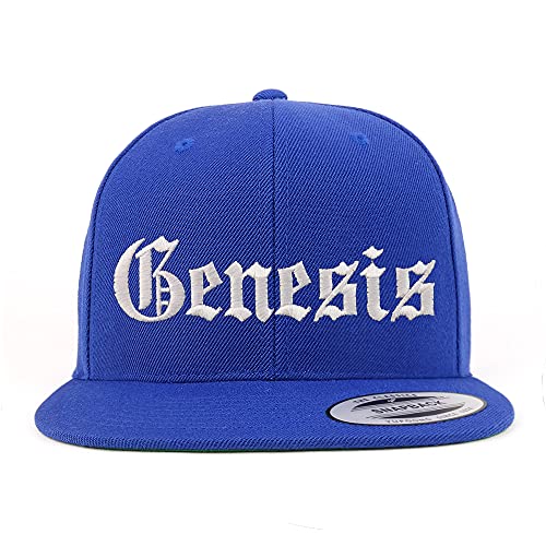 Trendy Apparel Shop Genesis Old English Embroidered Flatbill Snapback