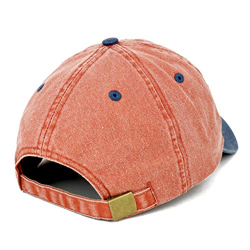 Trendy Apparel Shop Cherry Patch Pigment Dyed Washed Two Tone Baseball Cap