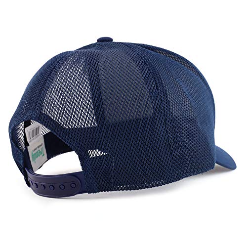 Trendy Apparel Shop Pi Day Symbol Embroidered Oversized 5 Panel XXL Trucker Mesh Cap