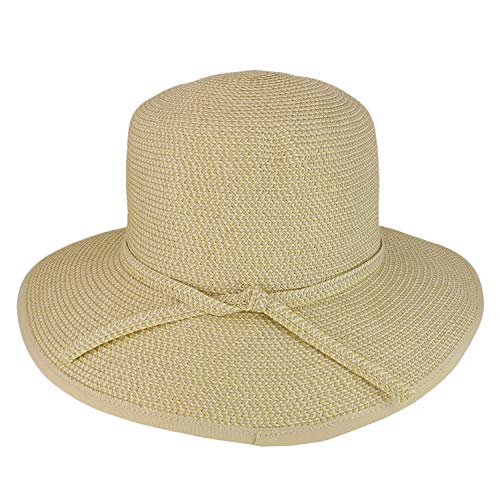 Trendy Apparel Shop UPF 50+ Soft Paper Braid Tween Sun Bucket Hat