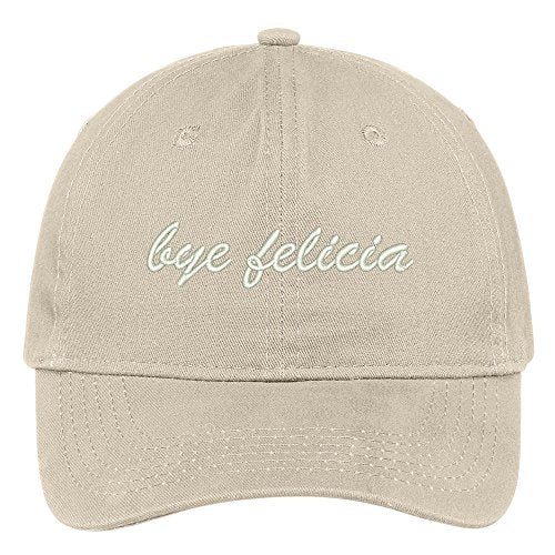 Trendy Apparel Shop Bye Felicia Embroidered Brushed Cotton Adjustable Cap Dad Hat