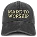 Trendy Apparel Shop Made to Worship Embroidered Pigment Dyed Cotton Baseball Cap