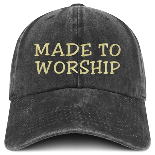 Trendy Apparel Shop Made to Worship Embroidered Pigment Dyed Cotton Baseball Cap