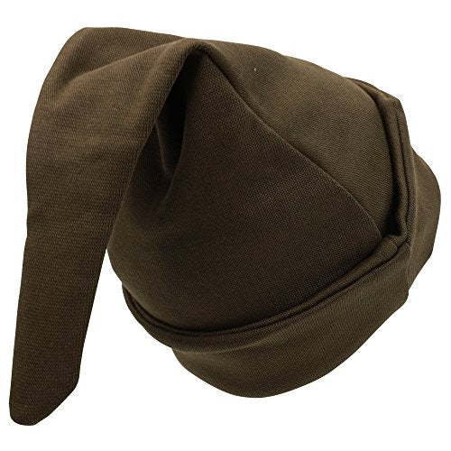 Trendy Apparel Shop Infant Teddybear Face Printed Long Pointed Cuffed Beanie Cap