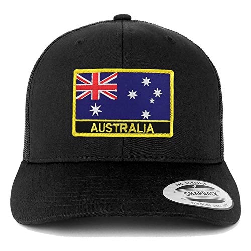 Trendy Apparel Shop Australia Flag Patch Retro Trucker Mesh Cap