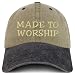 Trendy Apparel Shop Made to Worship Embroidered Pigment Dyed Cotton Baseball Cap