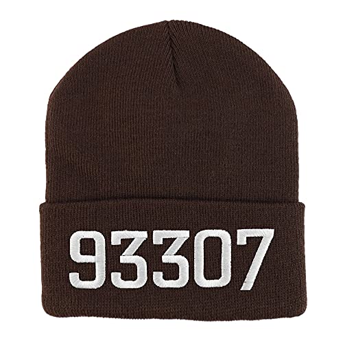 Trendy Apparel Shop 93307 Bakersfield CA Old English Embroidered Long Cuff Beanie
