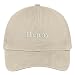 Trendy Apparel Shop Henny Embroidered Soft Crown 100% Brushed Cotton Cap