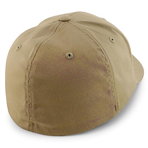 Trendy Apparel Shop Oversize XXL 6 Panel Structured Curved Bill Stretchy Fitted Ball Cap