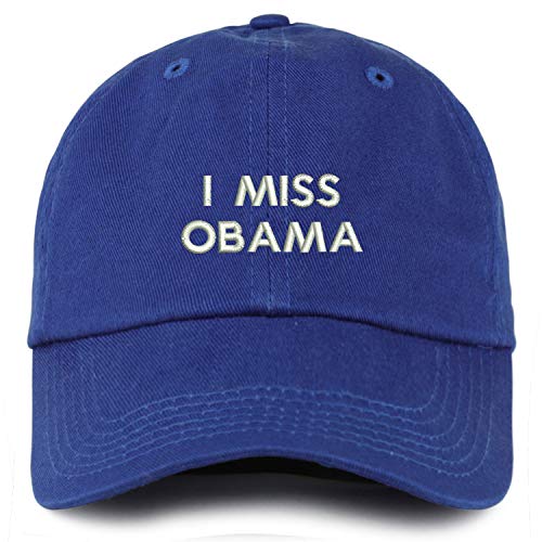 Trendy Apparel Shop Youth I Miss Obama Unstructured Cotton Baseball Cap