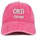 Trendy Apparel Shop ORD Chicago Embroidered Pigment Dyed Washed Baseball Cap