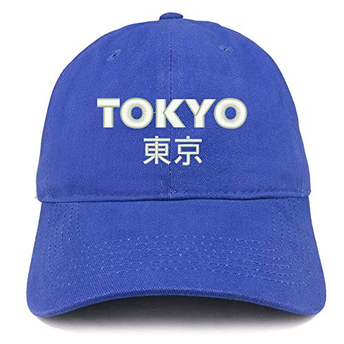 Trendy Apparel Shop Tokyo Embroidered Soft Crown 100% Brushed Cotton Cap