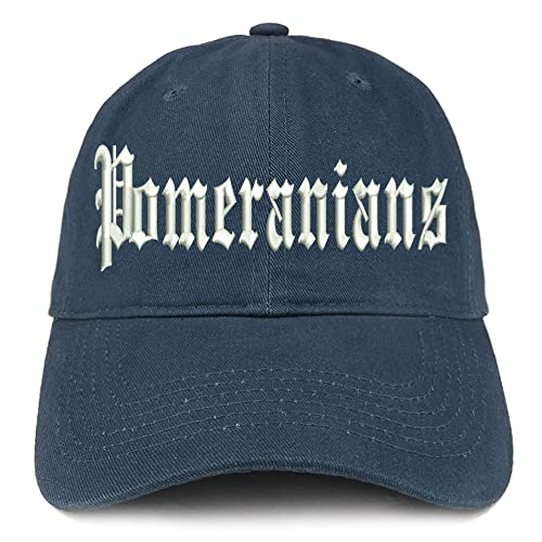 Trendy Apparel Shop Old English Pomeranians Low Profile Soft Cotton Baseball Cap