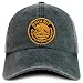Trendy Apparel Shop Nayarit Mexico Gold Embroidered Patch Pigment Dyed Washed Baseball Cap