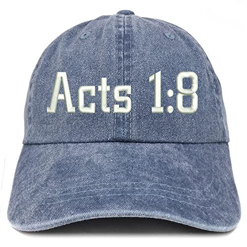 Trendy Apparel Shop Acts 1:8 Washed Pigment Dyed Baseball Cap