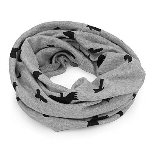 Trendy Apparel Shop Infant to Toddler Animal Silhouette Printed Winter Beanie and Scarf Set