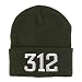 Trendy Apparel Shop 312 Chicago IL Old English Embroidered Long Cuff Beanie