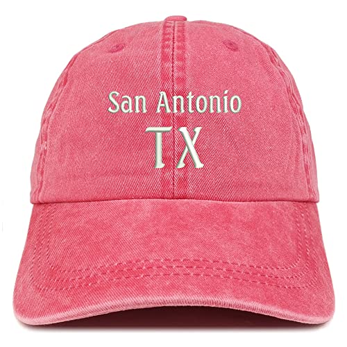 Trendy Apparel Shop San Antonio TX Embroidered Pigment Dyed Washed Baseball Cap
