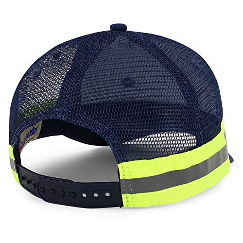 Trendy Apparel Shop Reflector High-Visibility Constructed Trucker Cap