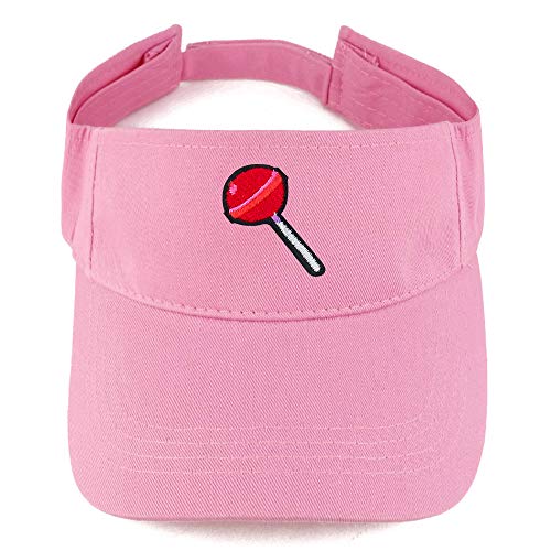 Trendy Apparel Shop Lollipop Patch Cotton Summer Visor Cap