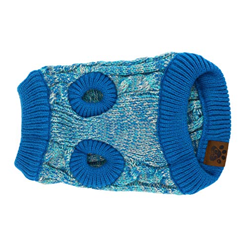 Trendy Apparel Shop Mixed Yarn Knitted Pet Puppy Dog Sweater