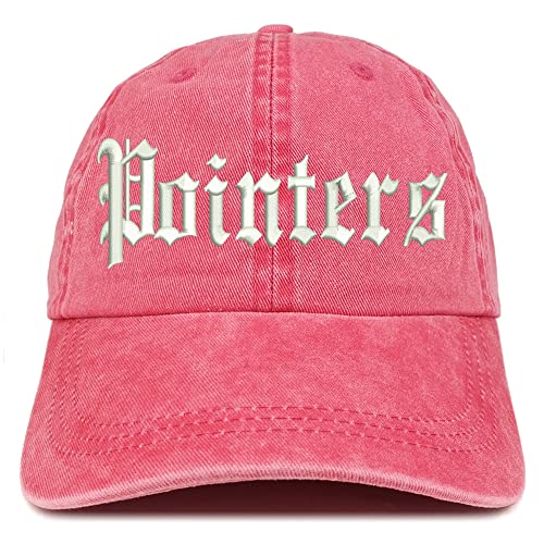 Trendy Apparel Shop Old English Pointers Washed Pigment Dyed Baseball Cap