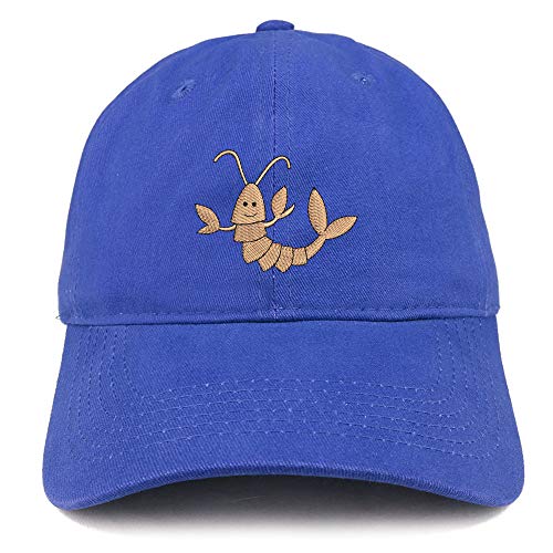 Trendy Apparel Shop Lobster Embroidered Soft Crown 100% Brushed Cotton Cap