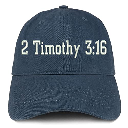 Trendy Apparel Shop 2 Timothy 3:16 Low Profile Soft Cotton Baseball Cap