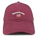 Trendy Apparel Shop Massachusetts USA Flag Low Profile Soft Cotton Baseball Cap
