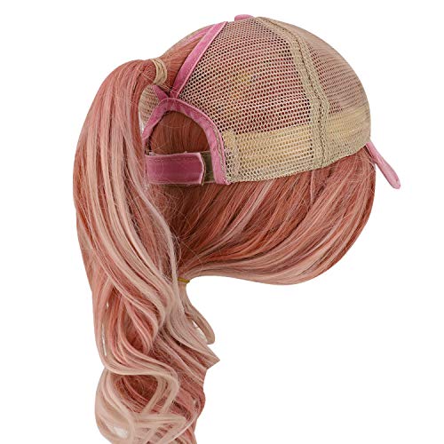 Trendy Apparel Shop Frayed Vintage Unstructured Trucker Mesh Ponytail Cap