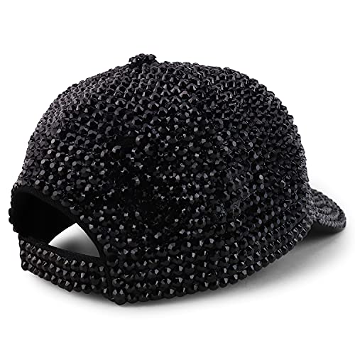 Trendy Apparel Shop Bling Stone Studs Bedazzle Structured Baseball Cap