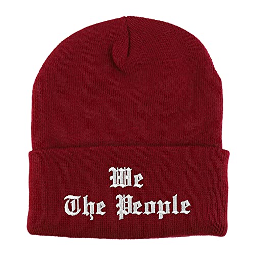 Trendy Apparel Shop We The People Old English Embroidered Long Cuff Beanie