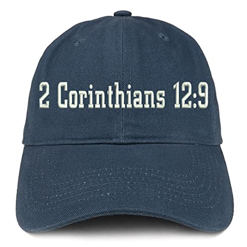 Trendy Apparel Shop 2 Corinthians 12:9 Low Profile Soft Cotton Baseball Cap