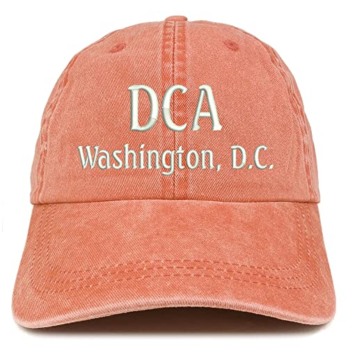 Trendy Apparel Shop DCA Washington DC Embroidered Pigment Dyed Washed Baseball Cap