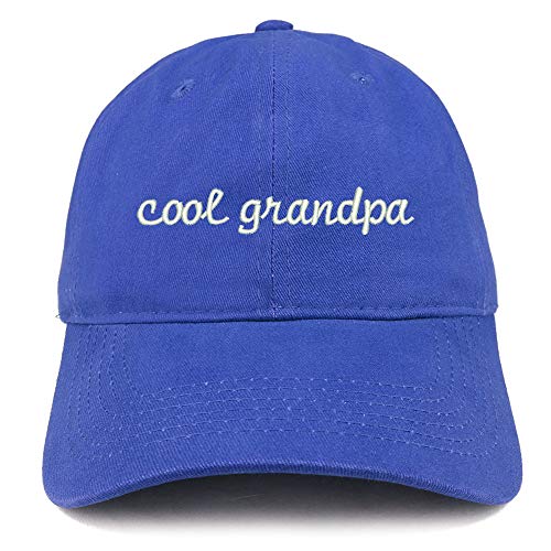 Trendy Apparel Shop Cool Grandpa Embroidered Soft Crown 100% Brushed Cotton Cap
