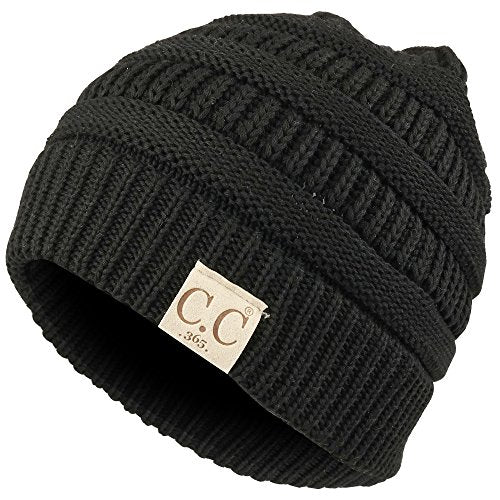 Trendy Apparel Shop Lightweight Ribbed Knit 365 Stretchable Beanie Cap