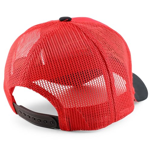 Trendy Apparel Shop Eagle Mexican American Flag 3D Embroidered Curved Bill Trucker Cap