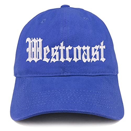 Trendy Apparel Shop Old English West Coast Low Profile Soft Cotton Baseball Cap