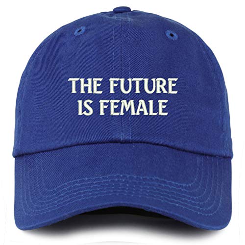 Trendy Apparel Shop Youth Future is Female Unstructured Cotton Baseball Cap