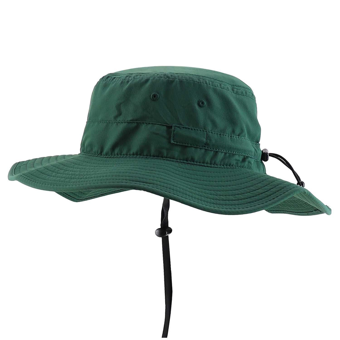 Trendy Apparel Shop Outdoor Large Brim Micro Mesh Performance Boonie Bucket Hat with Strap